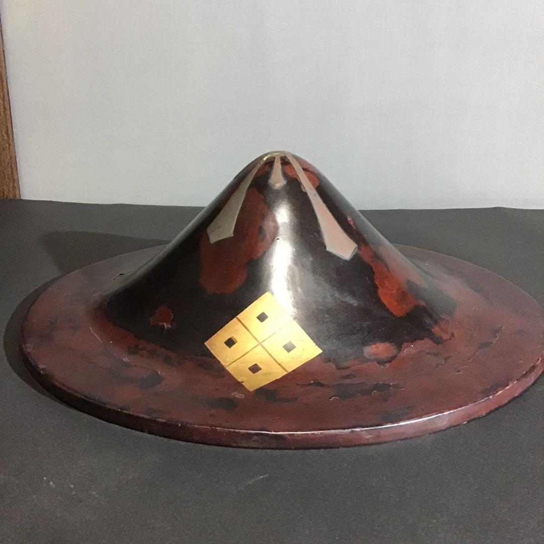 銅製　戦陣用陣笠　　江戸期