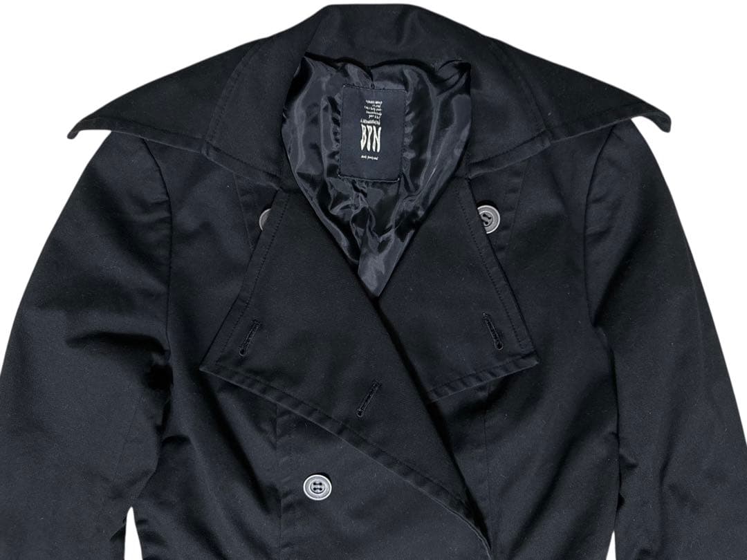 d*7様 ブラックピースナウ 燕尾 ダブルブレスト ダブルコート コート ベルト