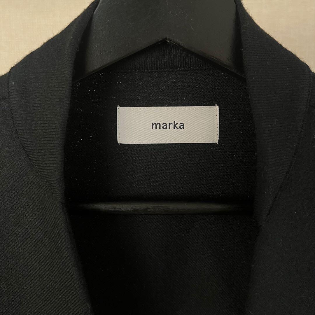 marka ラペルレス シャツ ジャケット ノーカラー