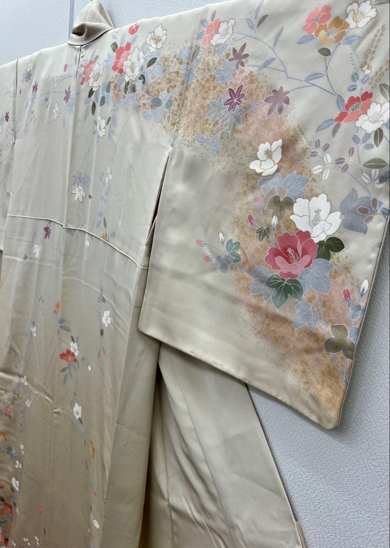 橘吉也様　　　　　　　　　正絹　訪問着・共誂の長襦袢2点セット　訪問着セット