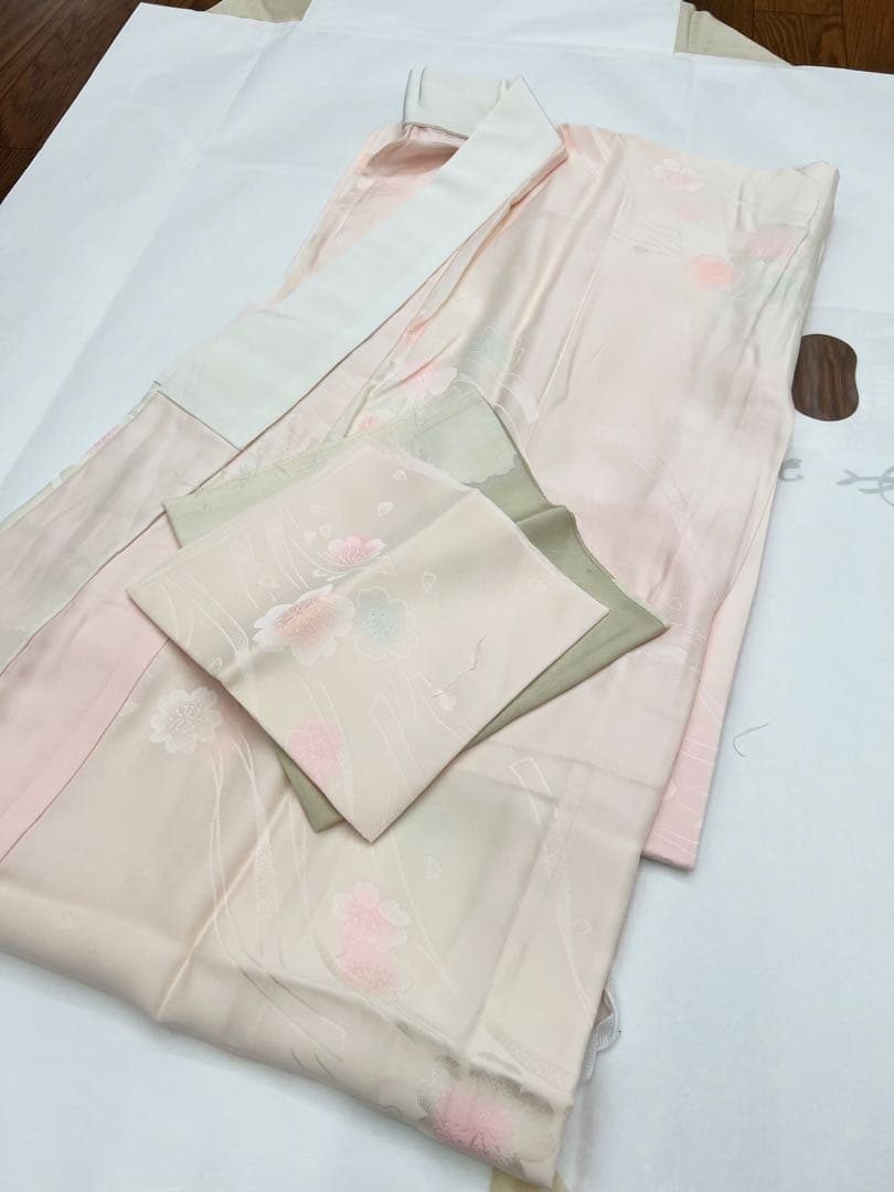 橘吉也様　　　　　　　　　正絹　訪問着・共誂の長襦袢2点セット　訪問着セット