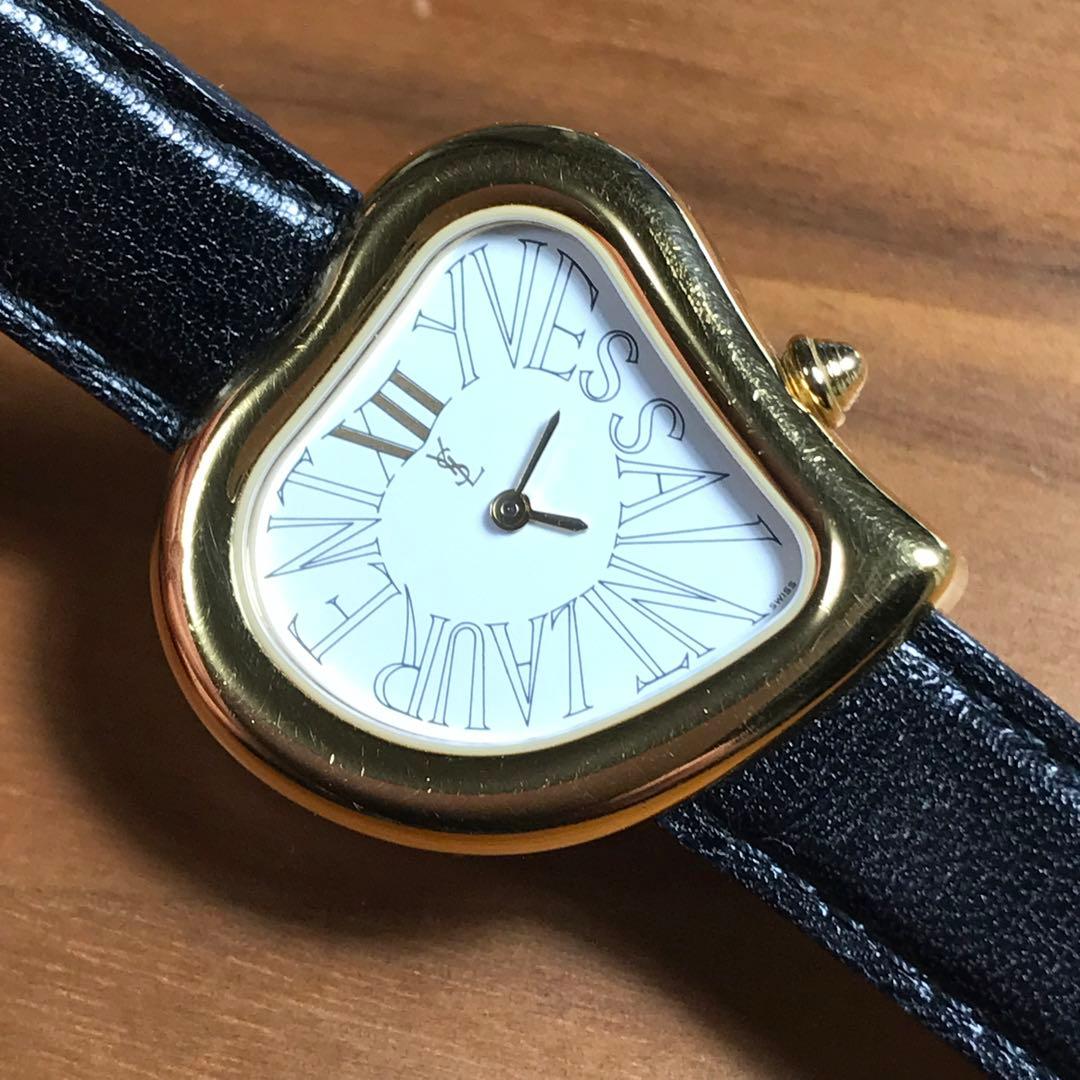 YSL / イヴ・サンローラン レディース クォーツ 腕時計 ハート シェイプ