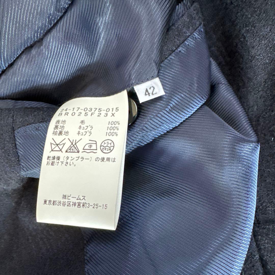Brilla ダークブルー 二つボタンジャケット 42