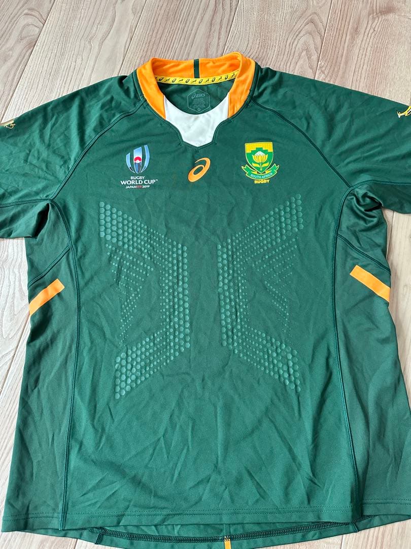 2019年ラグビーワールドカップ南アフリカ代表モデル　ジャージ（アシックス製）