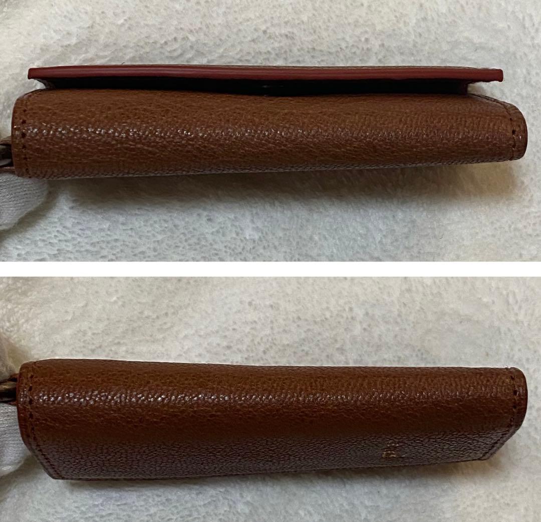 極美品✨ genten ゲンテン Nodo ノード キーケース 山羊革 ブラウン