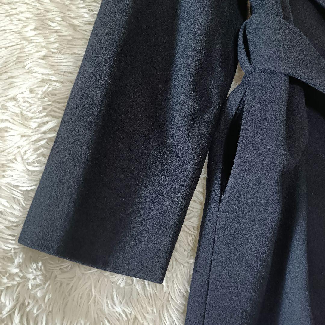 極美品♪︎エストネーション メルトンビーバーベルテッドコート Sサイズ ネイビー