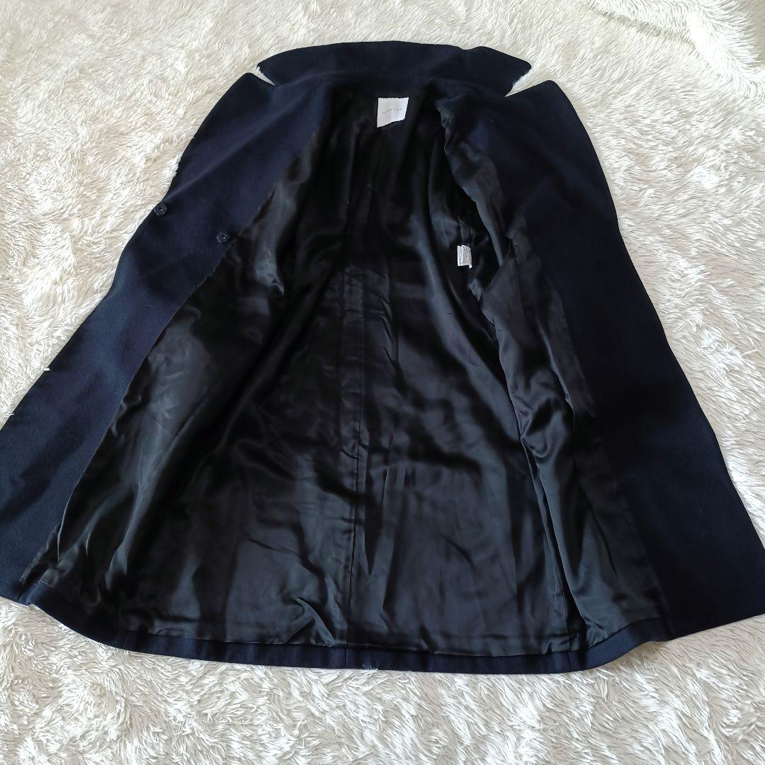 極美品♪︎エストネーション メルトンビーバーベルテッドコート Sサイズ ネイビー