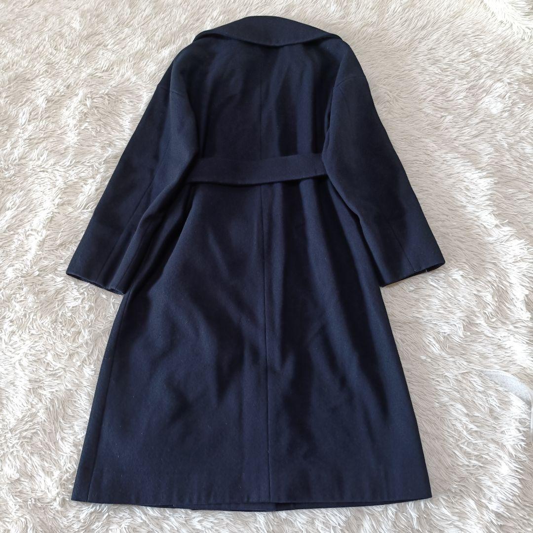 極美品♪︎エストネーション メルトンビーバーベルテッドコート Sサイズ ネイビー