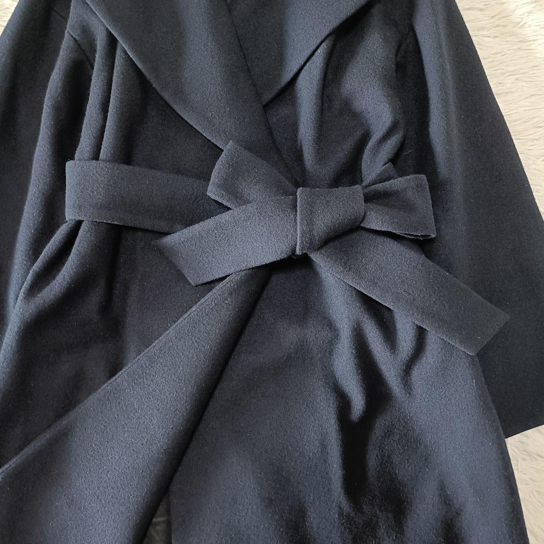 極美品♪︎エストネーション メルトンビーバーベルテッドコート Sサイズ ネイビー