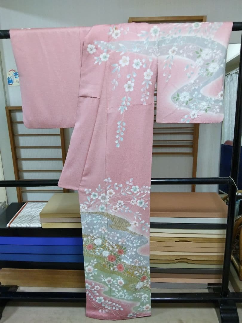 最終値下げ F-300 訪問着 未使用 京友禅 辻ケ花 霞 金彩 暈し 美品