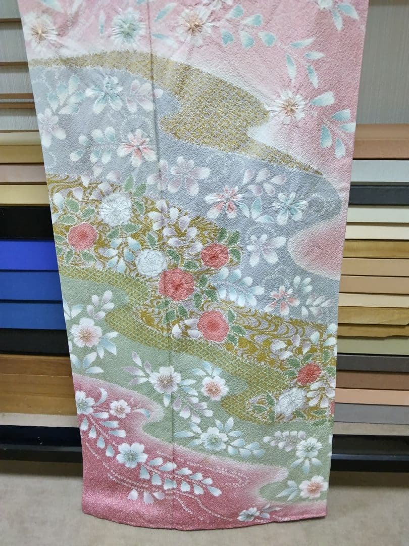 最終値下げ F-300 訪問着 未使用 京友禅 辻ケ花 霞 金彩 暈し 美品