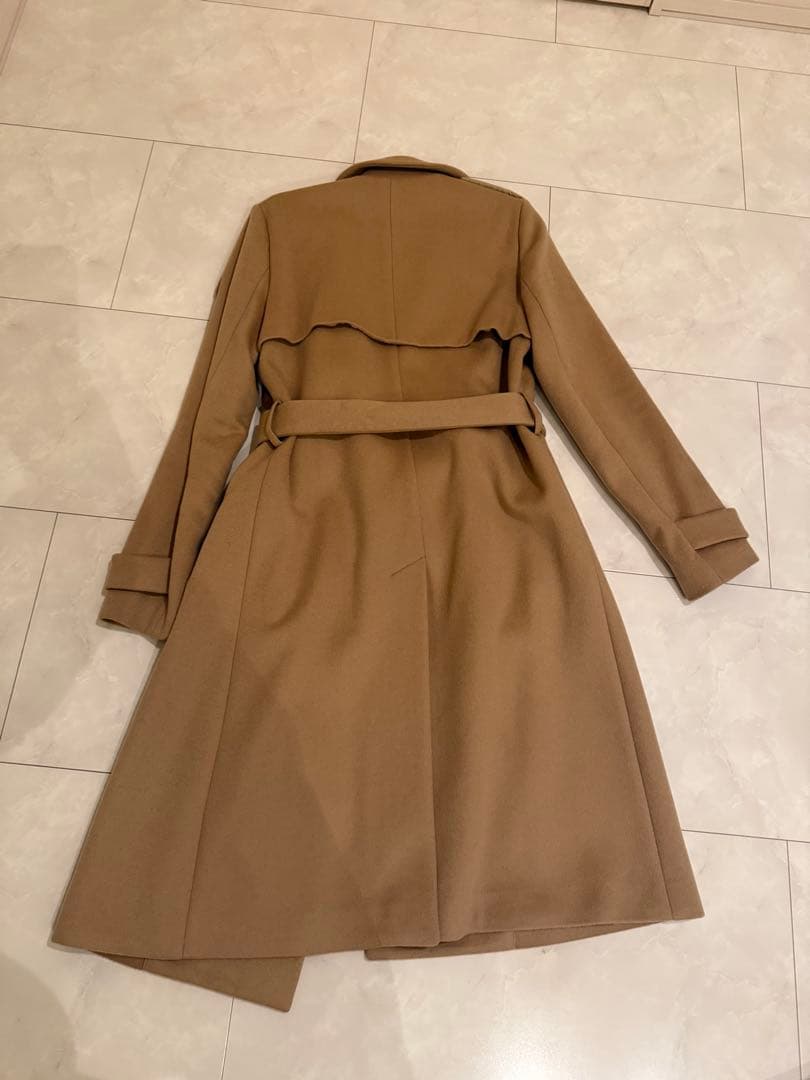 Theory ベージュ ロングコート ベルト付き