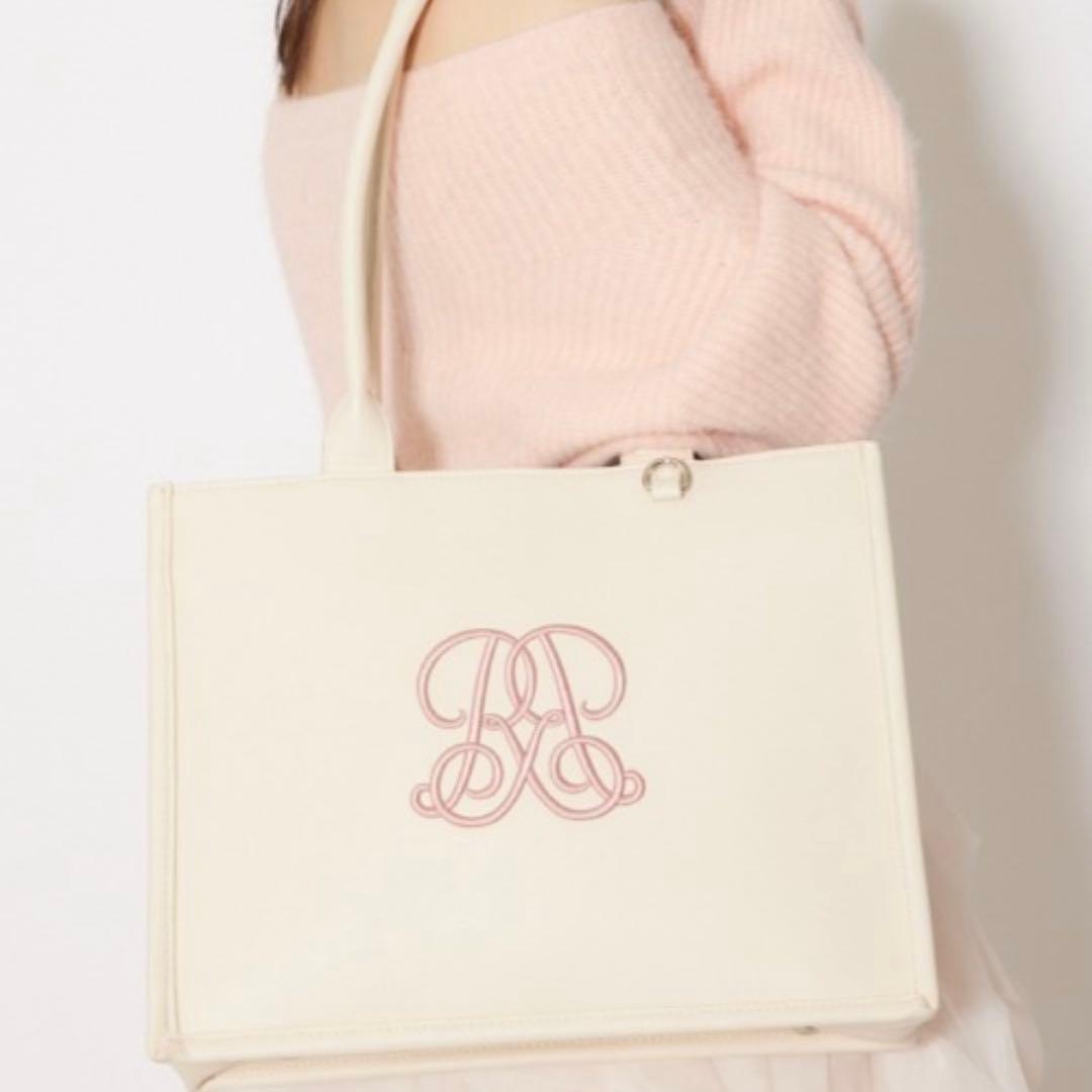 rienda 【WEB限定】WRRロゴトートバッグ