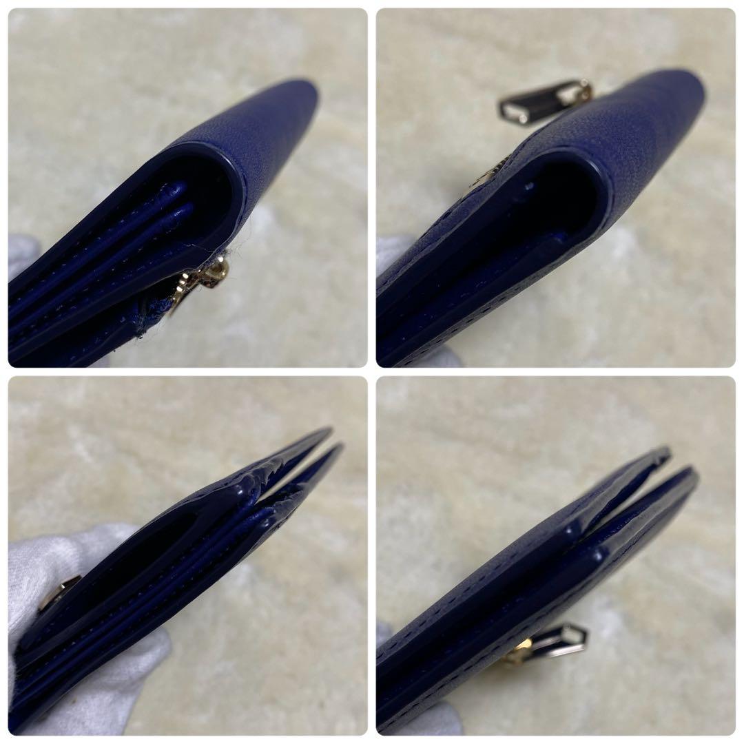 未使用保管品✨ポールスミスミニ財布カードケース青レザーミニクーパー箱&保存袋付き