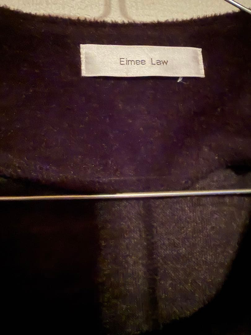 エイミーロウ　ボンディング　フリル　ビーバー　コート　ワンピ　ニット