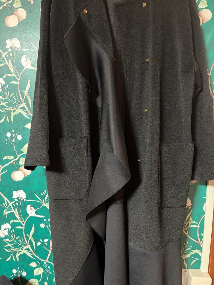 エイミーロウ　ボンディング　フリル　ビーバー　コート　ワンピ　ニット