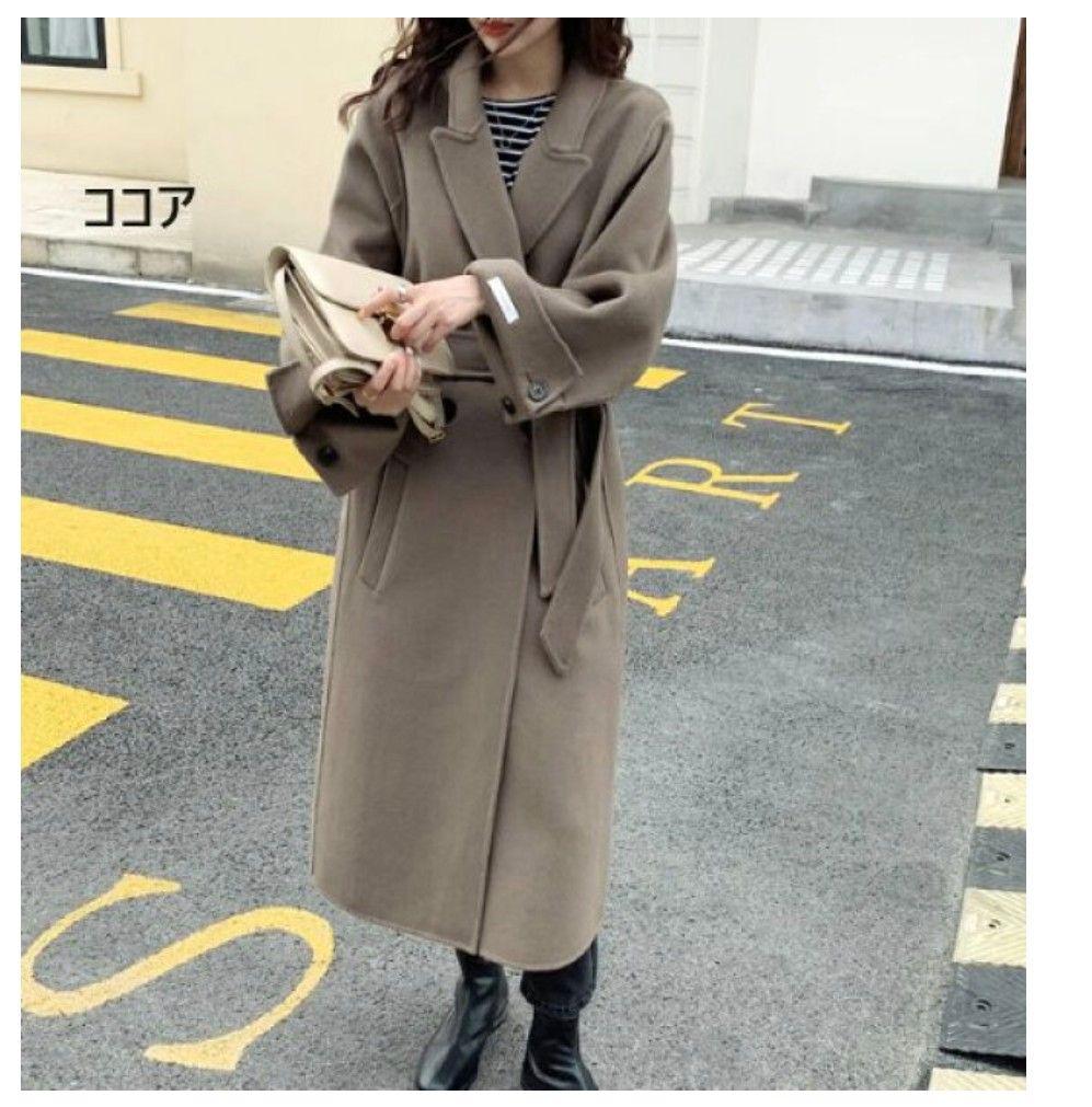 【値下げ】ロング　コート レディース かわいい きれいめ おしゃれアウター