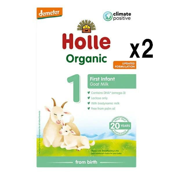 ホレ Holle ヤギ オーガニック 粉ミルク Step1 x 2箱セット