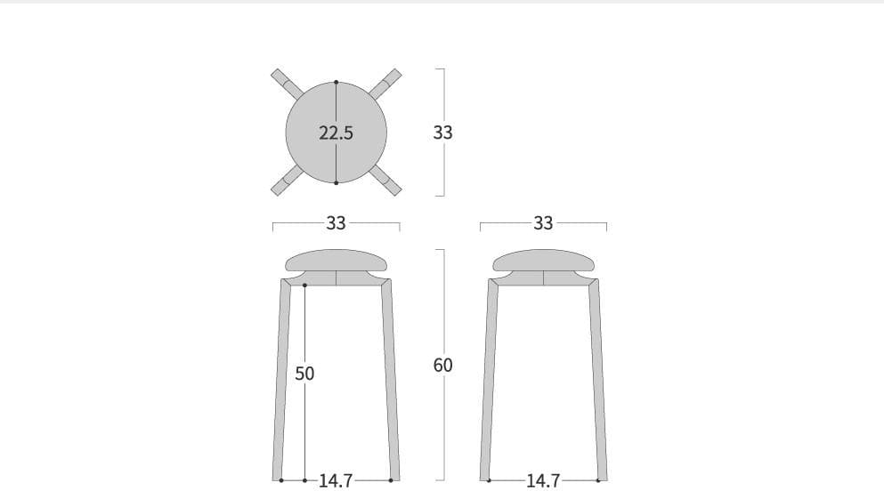 旭川家具 匠工芸 マッシュルームスツール M