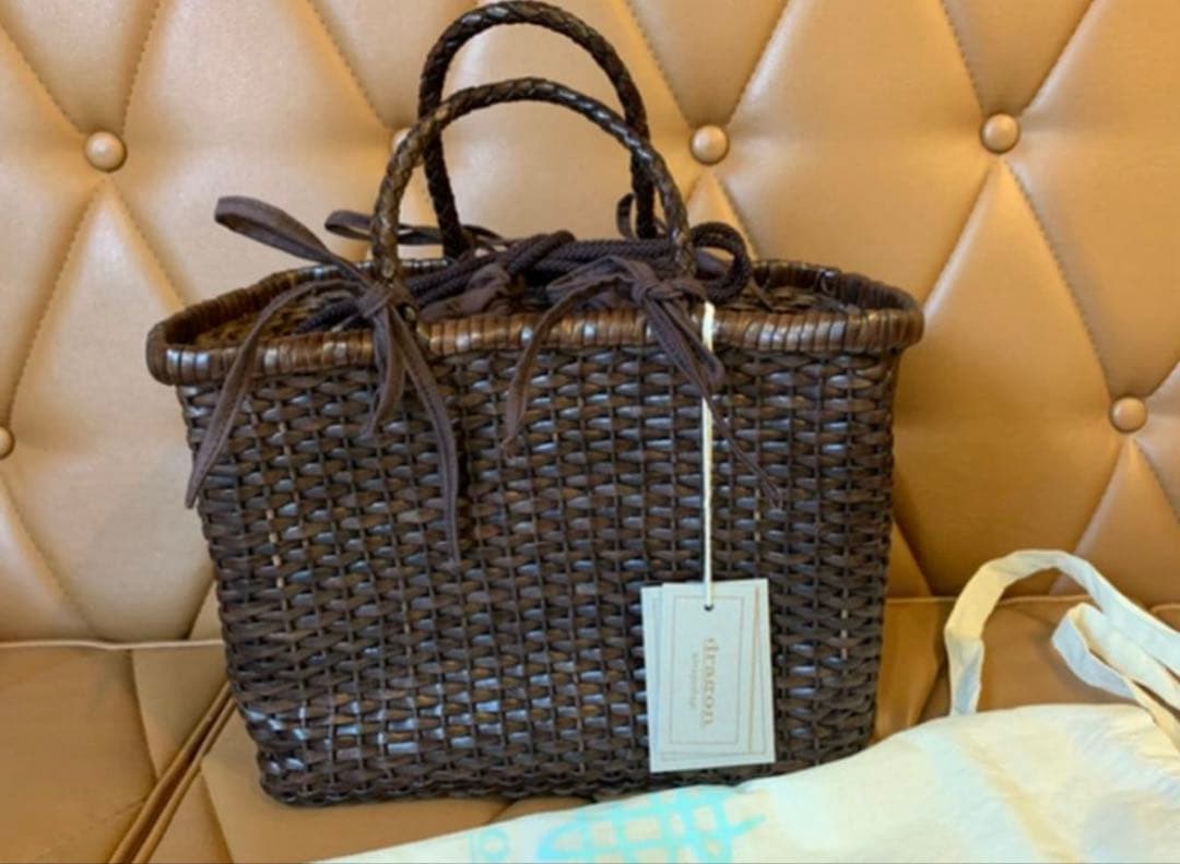 dragon diffusion メッシュバッグ　ダークブラウン