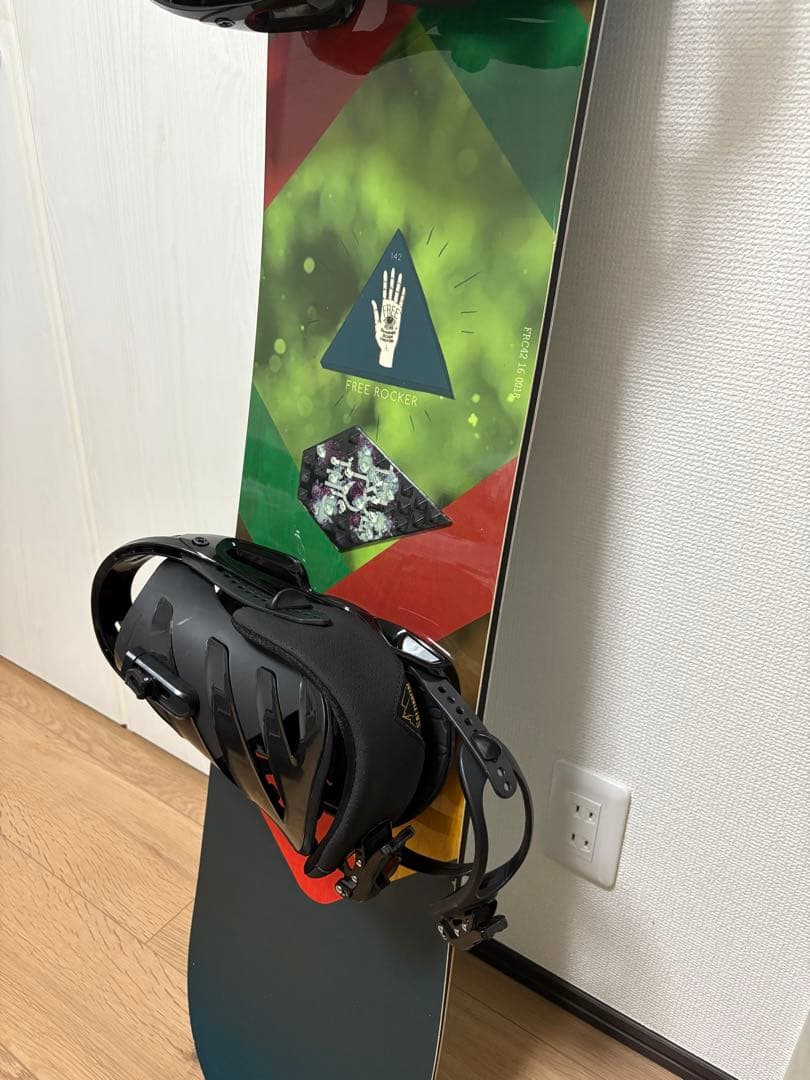 スノボ一式　板142cm、ビンディング、バック付きROMESDS等