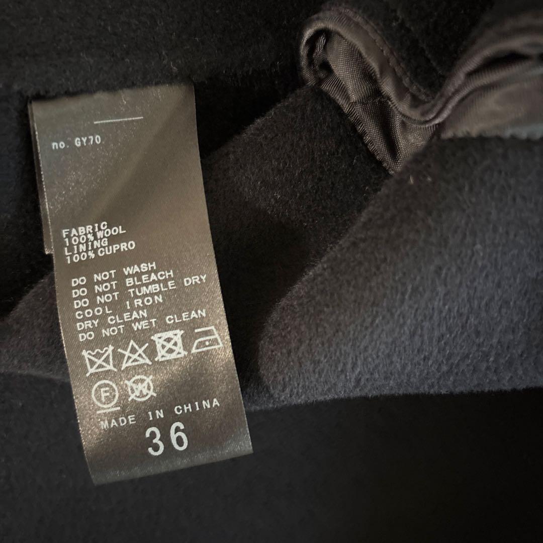 FRAMeWORK SUPER160sダブルブレストコート　ネイビー　36