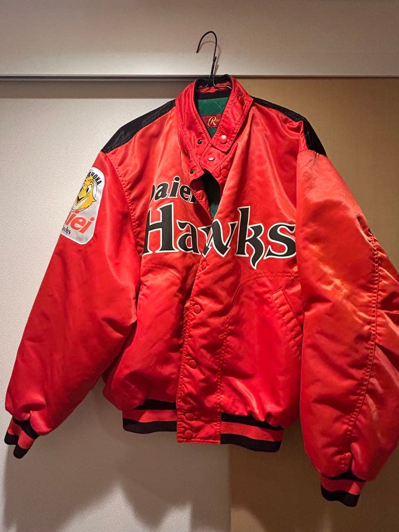 【レア】ダイエーホークス赤 ジャケット Lサイズ　スタジャン