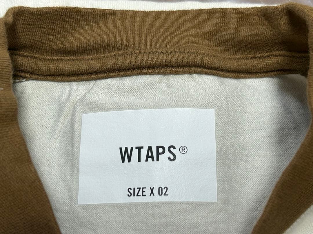 極美品 WTAPS 22ss IAN RAGLAN 茶白 ラグラン Mサイズ