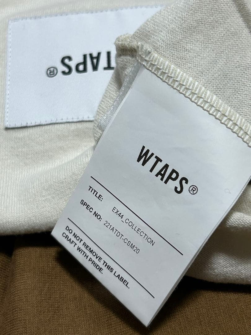 極美品 WTAPS 22ss IAN RAGLAN 茶白 ラグラン Mサイズ