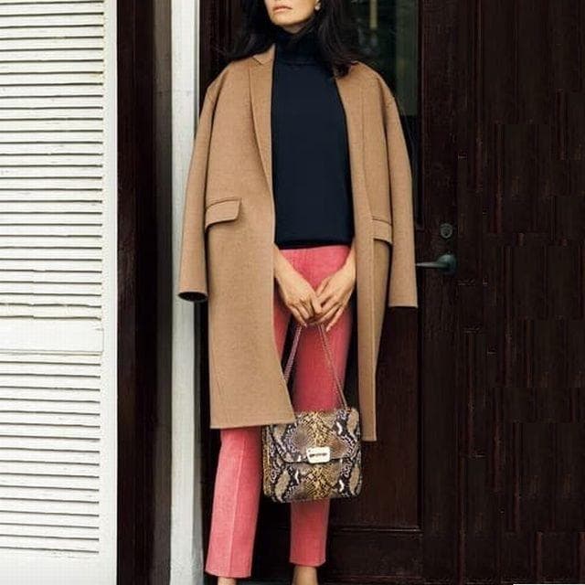 【23区　Rアール/14.3万円】　COLOMBO DOUBLE WOOLコート