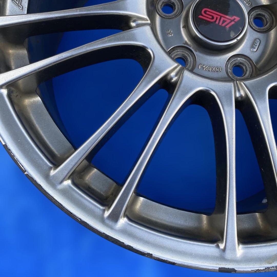 スバル STI WRX 純正 アルミホイール 18インチ 2本セット