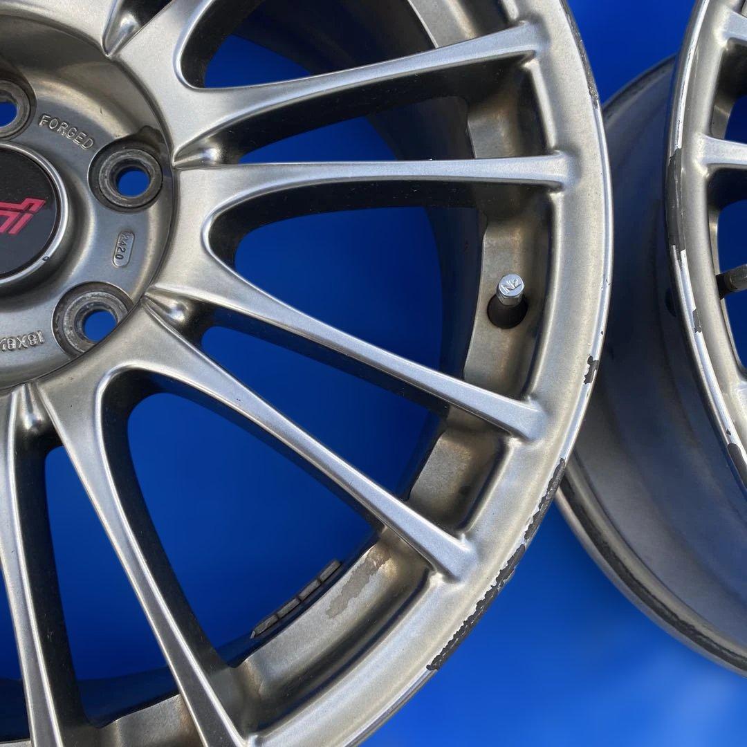 スバル STI WRX 純正 アルミホイール 18インチ 2本セット