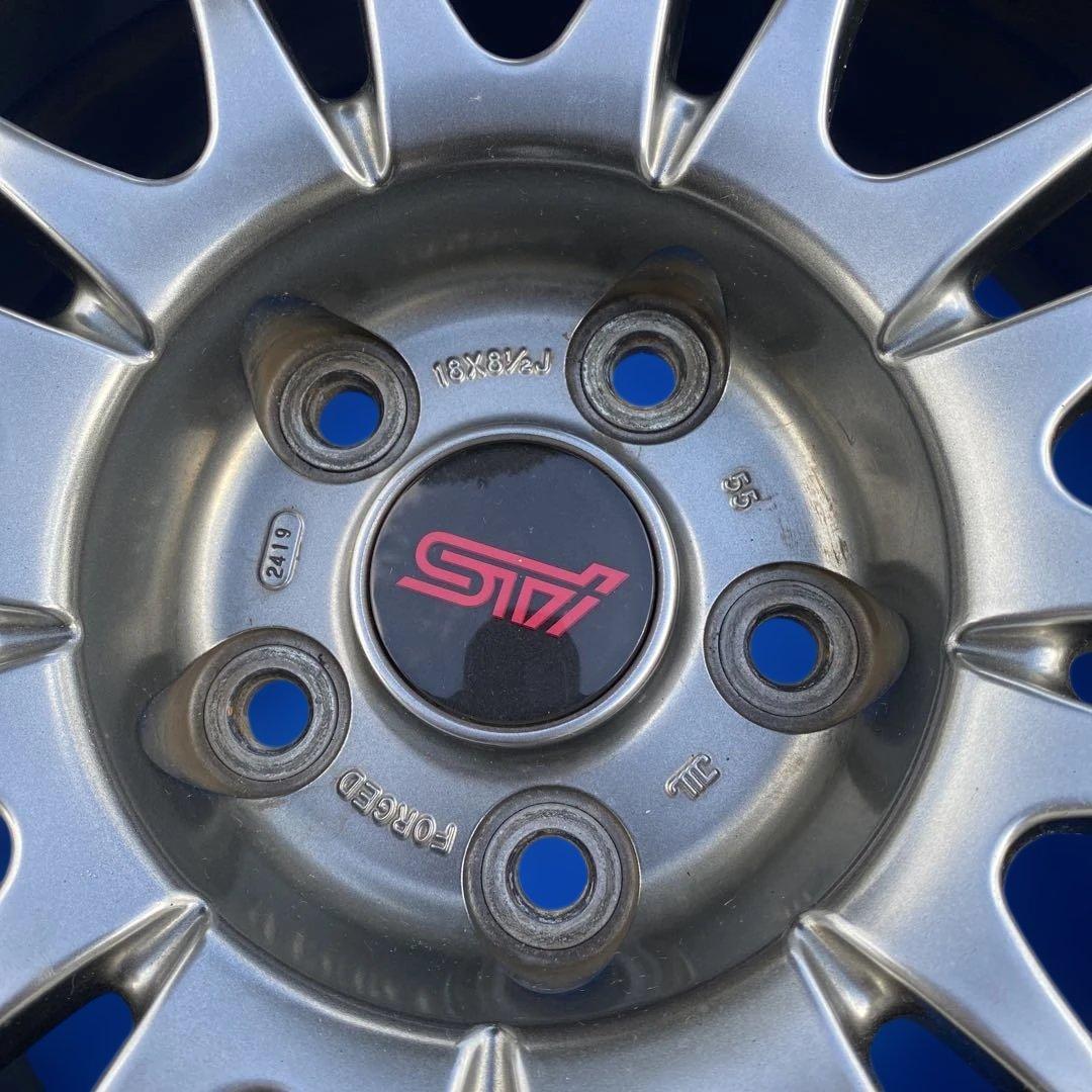 スバル STI WRX 純正 アルミホイール 18インチ 2本セット