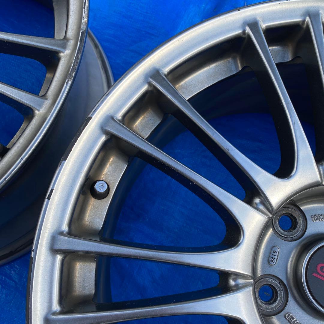 スバル STI WRX 純正 アルミホイール 18インチ 2本セット