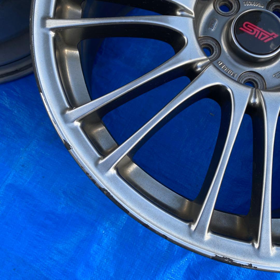 スバル STI WRX 純正 アルミホイール 18インチ 2本セット