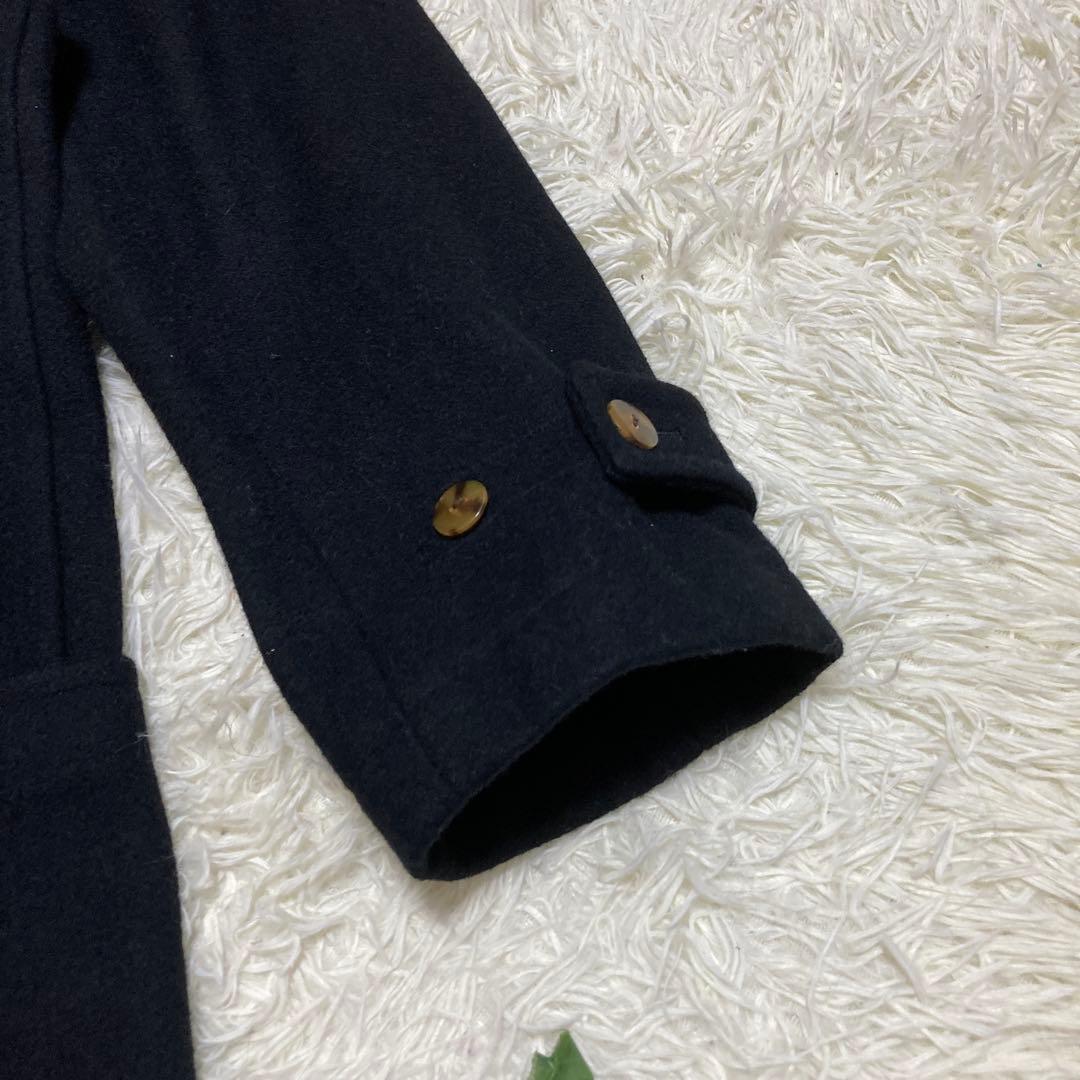 最高級　美品　ジャンポールゴルチェオム　ロングダッフルコート　黒　ウール　M