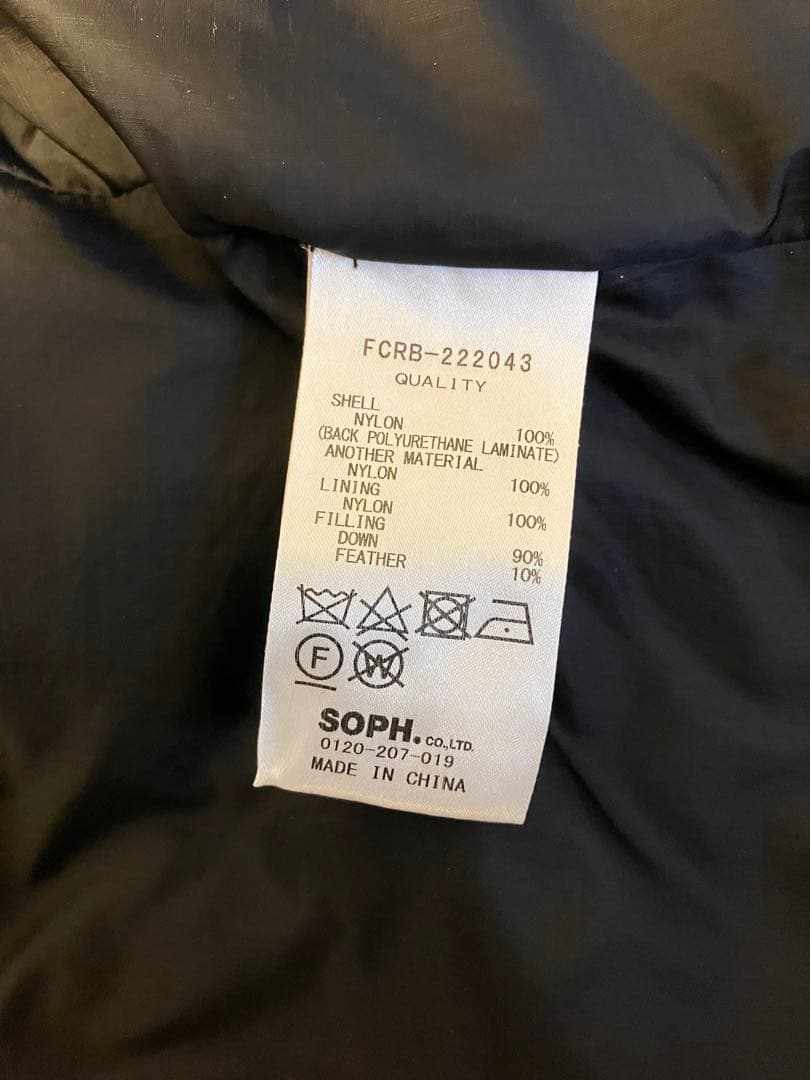 美品！FCRBダウンベスト ネイビー×バンダナL