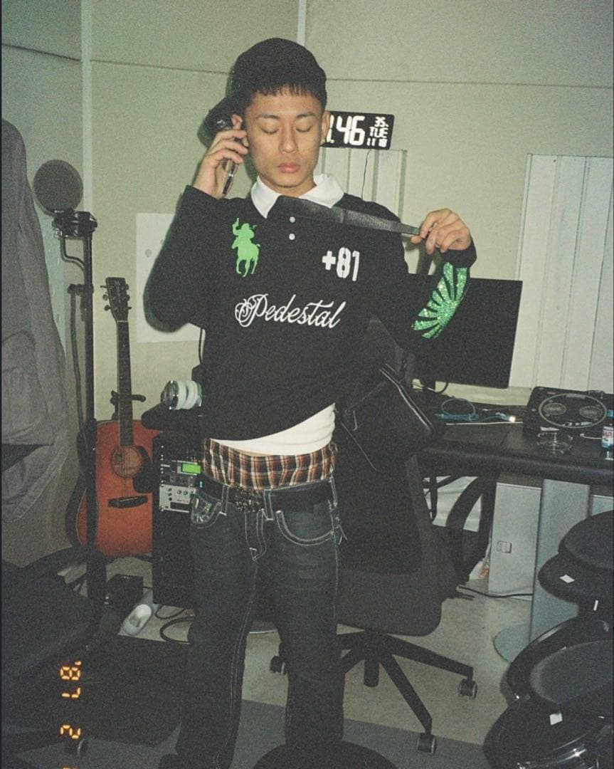 flexwitme DAB Brrrsos着用Pedestal ポロシャツ