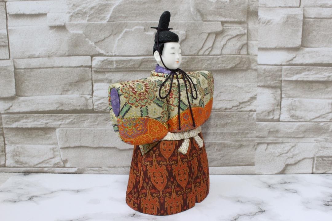 ♡まこちゃん 木目込立雛龍村 雛人形 立ち雛 箱付き EE0H01015