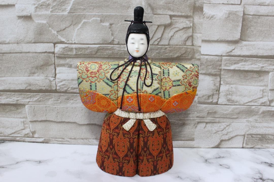 ♡まこちゃん 木目込立雛龍村 雛人形 立ち雛 箱付き EE0H01015