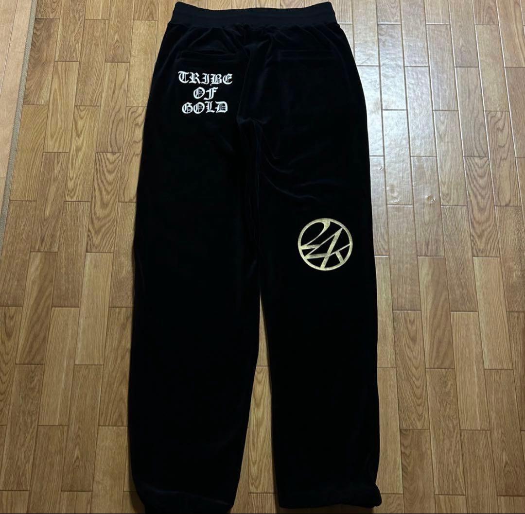 24karats ベロア ジャージ セットアップ L ブラック 希少