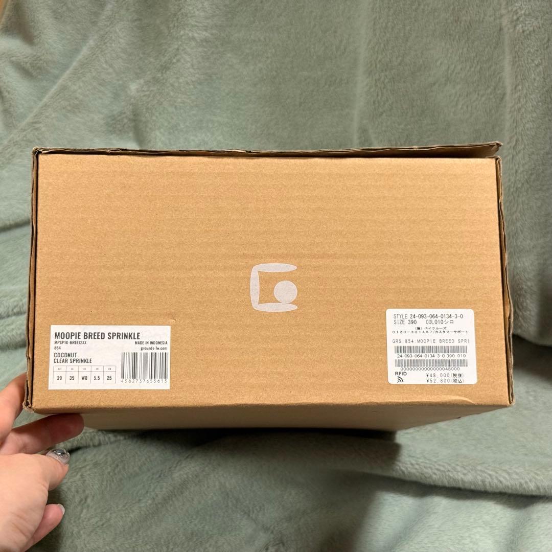 靴 MOOPIE BREED SPRINKLE WHITE size:39