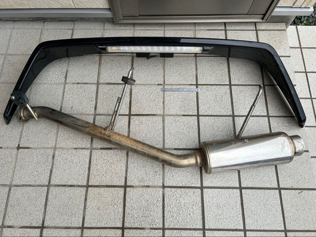 アルトワークスターボ用マフラー ワゴンR rr リヤウイング