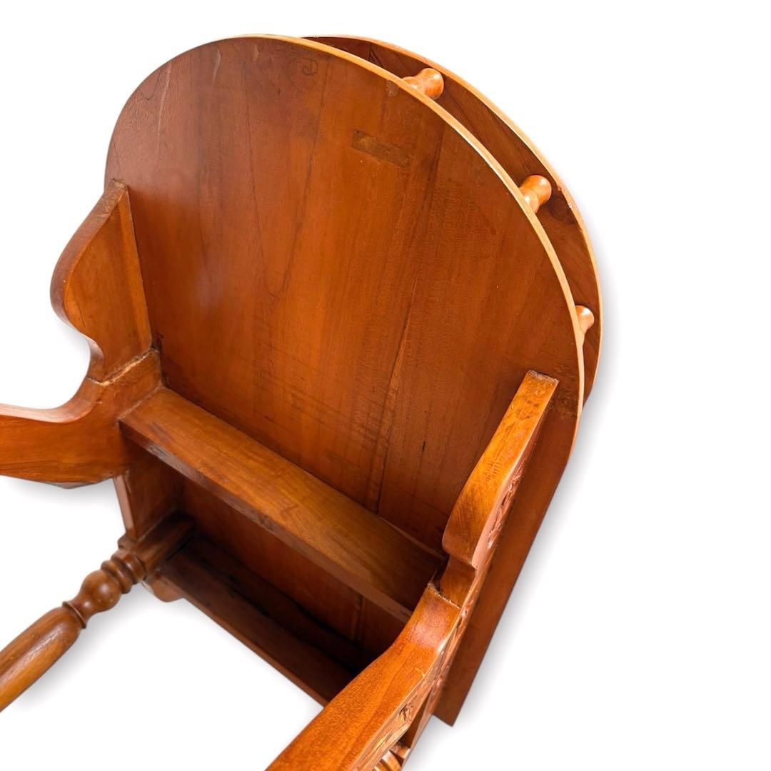 希少✨木製 アンティーク キッチンワゴン ワインホルダー レトロ 木彫装飾