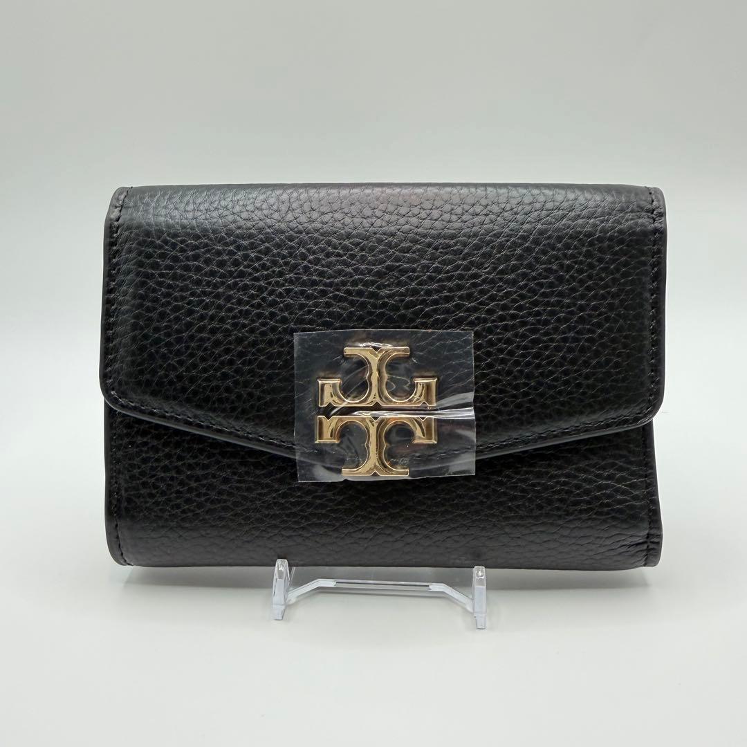 トリーバーチ 三つ折り財布 財布 ブラック キラ 【未使用】