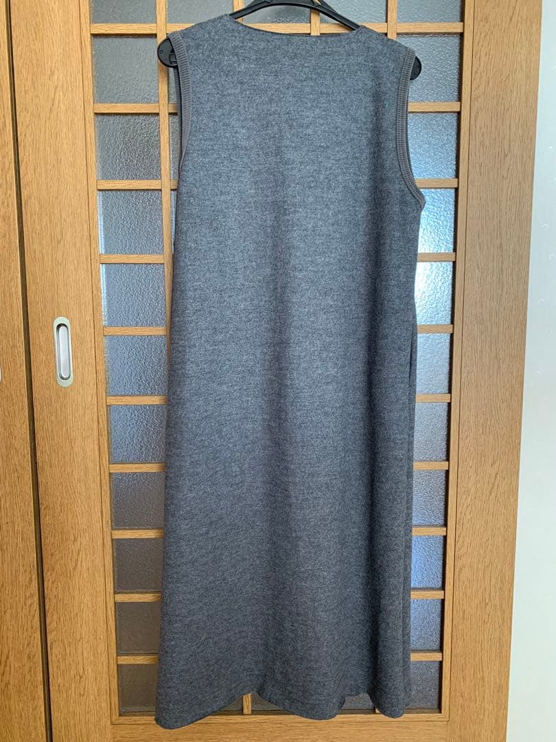 CLASKA ウールフラノノースリーブワンピース