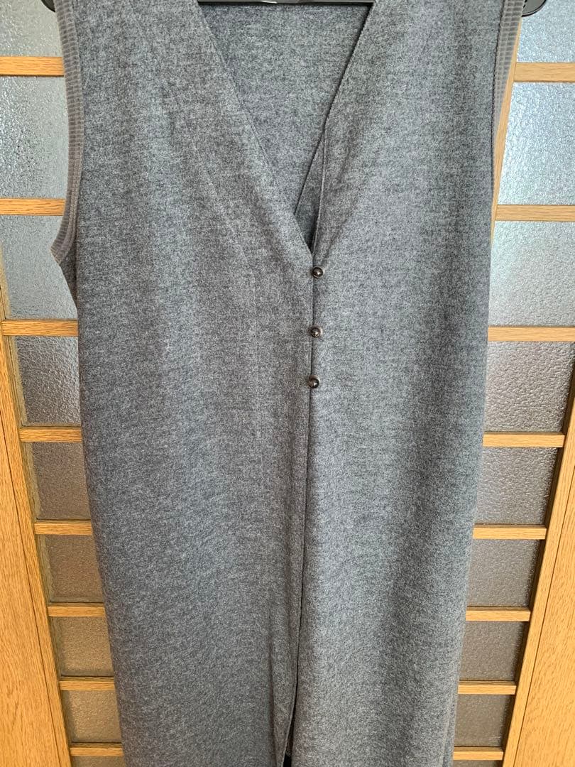 CLASKA ウールフラノノースリーブワンピース