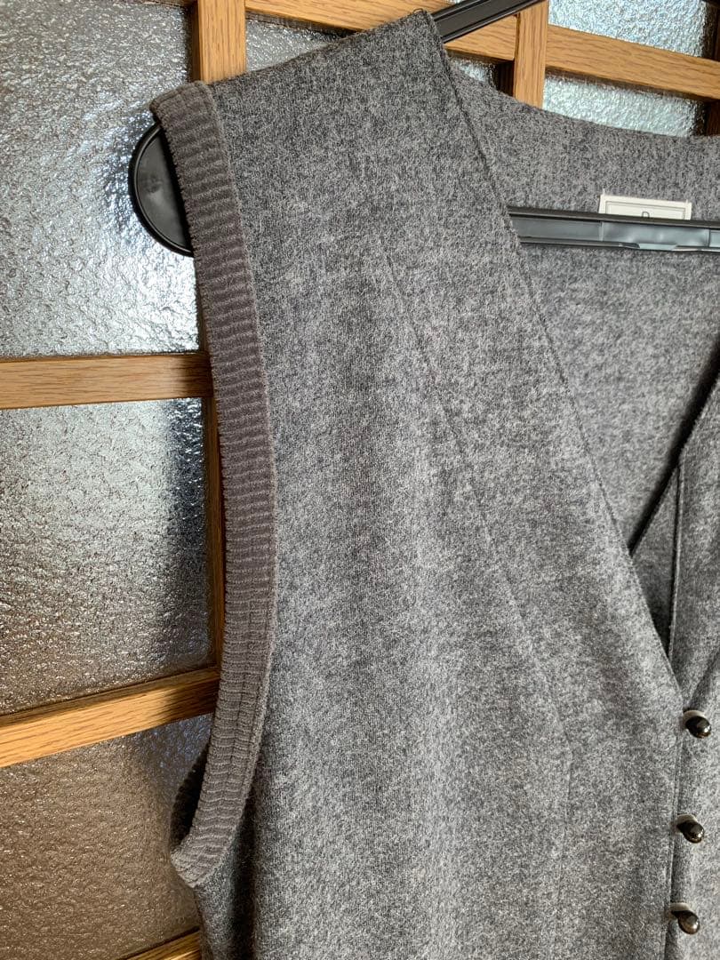 CLASKA ウールフラノノースリーブワンピース