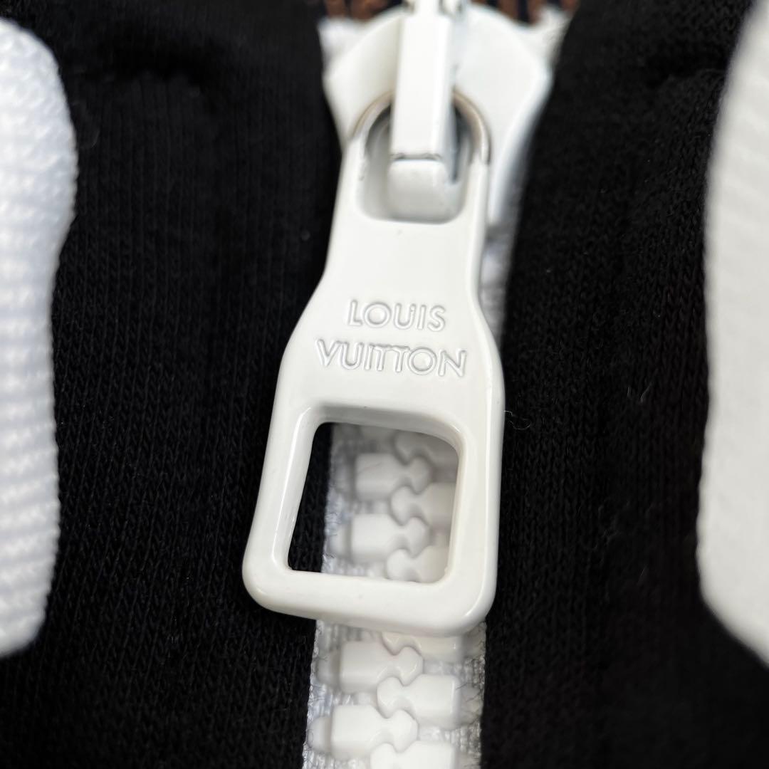 美品 ルイヴィトン ジャージ ジャケット コットン ブラック ロゴ 服 XL