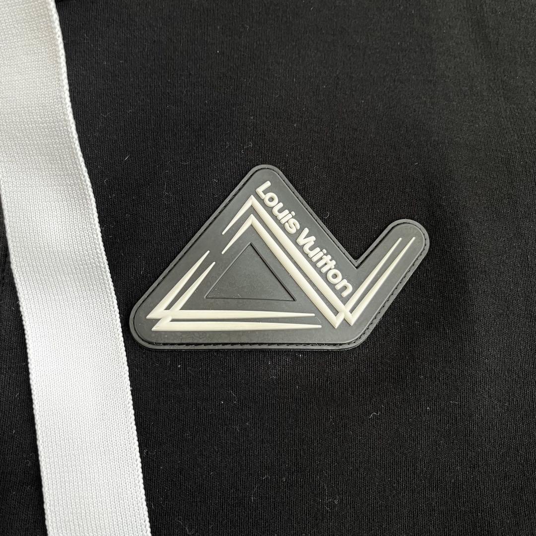 美品 ルイヴィトン ジャージ ジャケット コットン ブラック ロゴ 服 XL